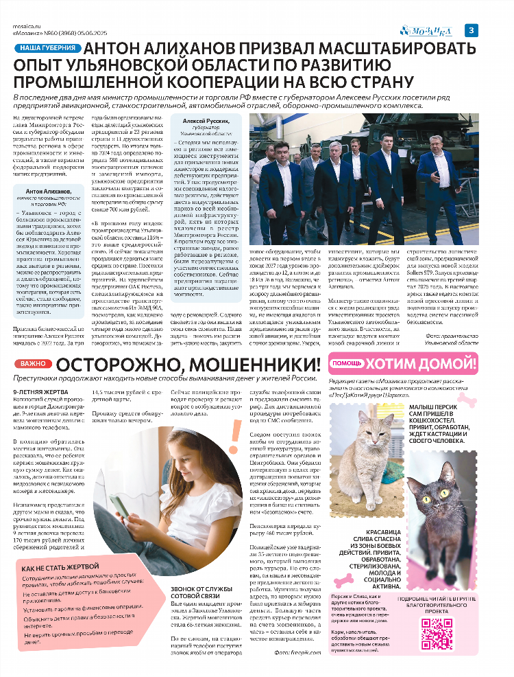 Мозаика ульяновск подать объявление